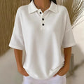 Polo deportivo de mujer de tejido piqué con textura