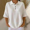Polo deportivo de mujer de tejido piqué con textura