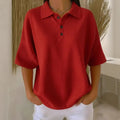 Polo deportivo de mujer de tejido piqué con textura