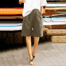 Shorts amplios de mujer con bolsillos y cintura sin botones