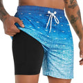 Shorts de baño de hombre de corte relajado