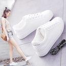 Zapatillas bajas de plataforma para mujer con cordones