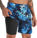 Shorts de baño de hombre de corte relajado