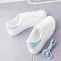Zapatillas bajas de plataforma para mujer con cordones