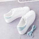 Zapatillas bajas de plataforma para mujer con cordones