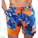 Shorts de baño de hombre de corte relajado