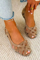 Sandalias de mujer con diseño trenzado en dos estilos
