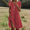 Vestido midi de verano para mujer de corte fluido