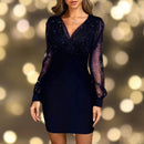 Vestido de gala para mujer con escote en V
