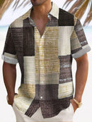 Camisa casual de hombre con botonadura frontal
