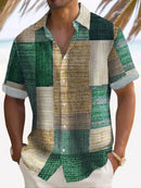 Camisa casual de hombre con botonadura frontal