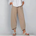 Pantalón ancho de mujer de corte fluido