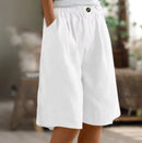 Shorts amplios de mujer con bolsillos profundos