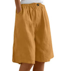 Shorts amplios de mujer con bolsillos profundos