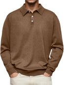 Polo de hombre de manga larga en varios colores