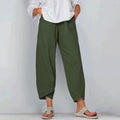 Pantalón ancho de mujer de corte fluido