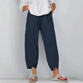 Pantalón ancho de mujer de corte fluido