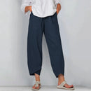 Pantalón ancho de mujer de corte fluido