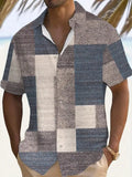 Camisa casual de hombre con botonadura frontal