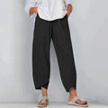 Pantalón ancho de mujer de corte fluido