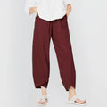 Pantalón ancho de mujer de corte fluido