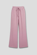 Pantalón palazzo de mujer con cordón ajustable y bolsillos laterales