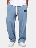 Pantalón casual de hombre de corte relajado y cintura ajustable