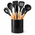 Kit de 12 Utensilios de Cocina Silvena con Recipiente a Juego — Vista de la variante Negro