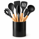 Kit de 12 Utensilios de Cocina Silvena con Recipiente a Juego — Vista de la variante Negro