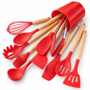 Kit de 12 Utensilios de Cocina Silvena con Recipiente a Juego — Vista de la variante Rojo