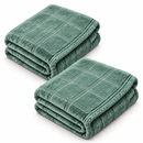 [PACK DE 2] Mantas Verdes con Relieve para Sofá y Cama — Foto de la oferta completa