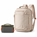 Mochila de Viaje Beige con Apertura Amplia + REGALO: Neceser Mossy — Foto de la oferta completa