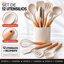 Silvena — set de 12 utensilios con recipiente — Oferta y contenido completo · Andrea & Santiago — OFERTA 1° COMPRA