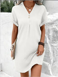 Vestido midi de mujer de corte holgado
