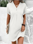 Vestido midi de mujer de corte holgado