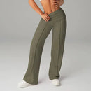 Pantalón ancho de mujer de tiro alto