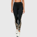 Pantalón deportivo de mujer de tiro alto con estampado leopardo