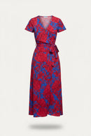Vestido largo estampado para mujer de corte en A