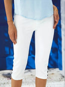 Pantalón casual de mujer en blanco o negro