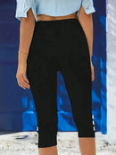 Pantalón casual de mujer en blanco o negro