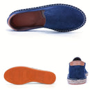 Alpargatas de lona para hombre sin cordones con borde tejido