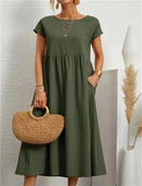 Vestido largo de verano para mujer de corte relajado