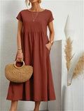Vestido largo de verano para mujer de corte relajado