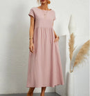 Vestido largo de verano para mujer de corte relajado
