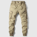 Pantalón cargo jogger de hombre con cintura elástica y bolsillos