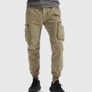 Pantalón cargo jogger de hombre con cintura elástica y bolsillos