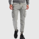 Pantalón cargo jogger de hombre con cintura elástica y bolsillos