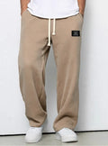 Pantalón ancho de hombre con cordón ajustable y bolsillos