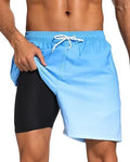 Shorts de baño de hombre de corte relajado