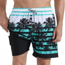 Shorts de baño de hombre de corte relajado